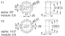 Zahnrad [104-6]