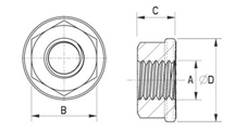 Flanschmutter  DIN 6923 metall [349-m]