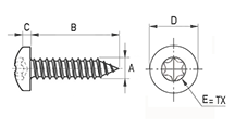 Senkschraube Metall [352-m]